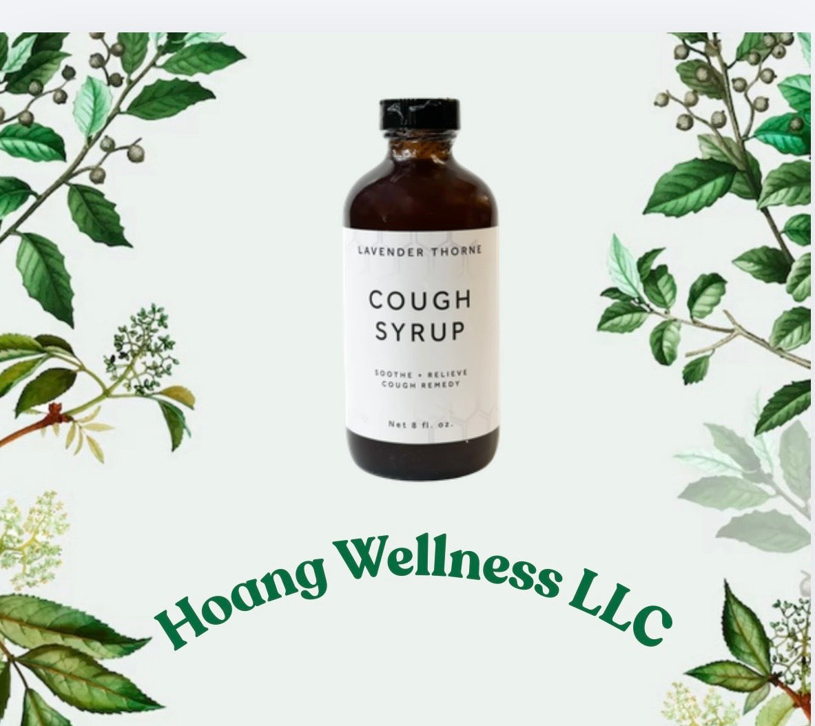 Lavender Thorne Cough Syrup ( soothe , relieve cough remedy)