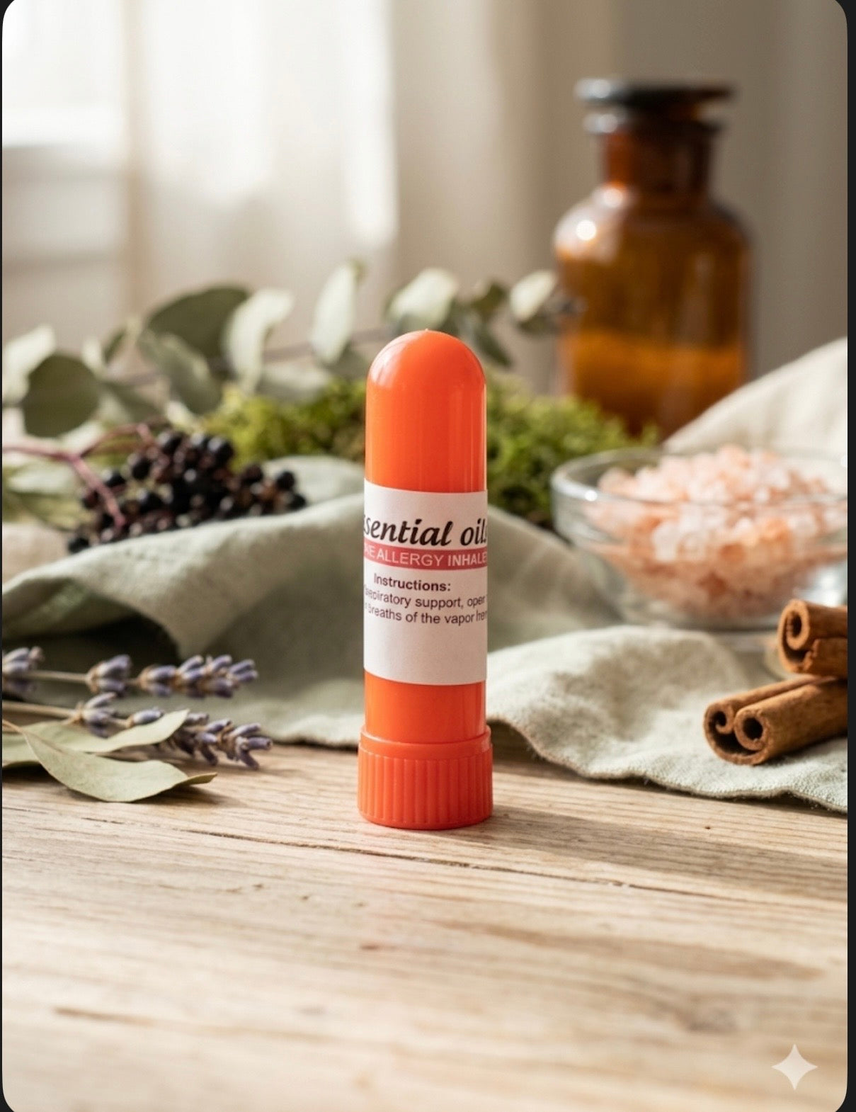 Season Allergy Relief Inhaler ( Hand -blended)