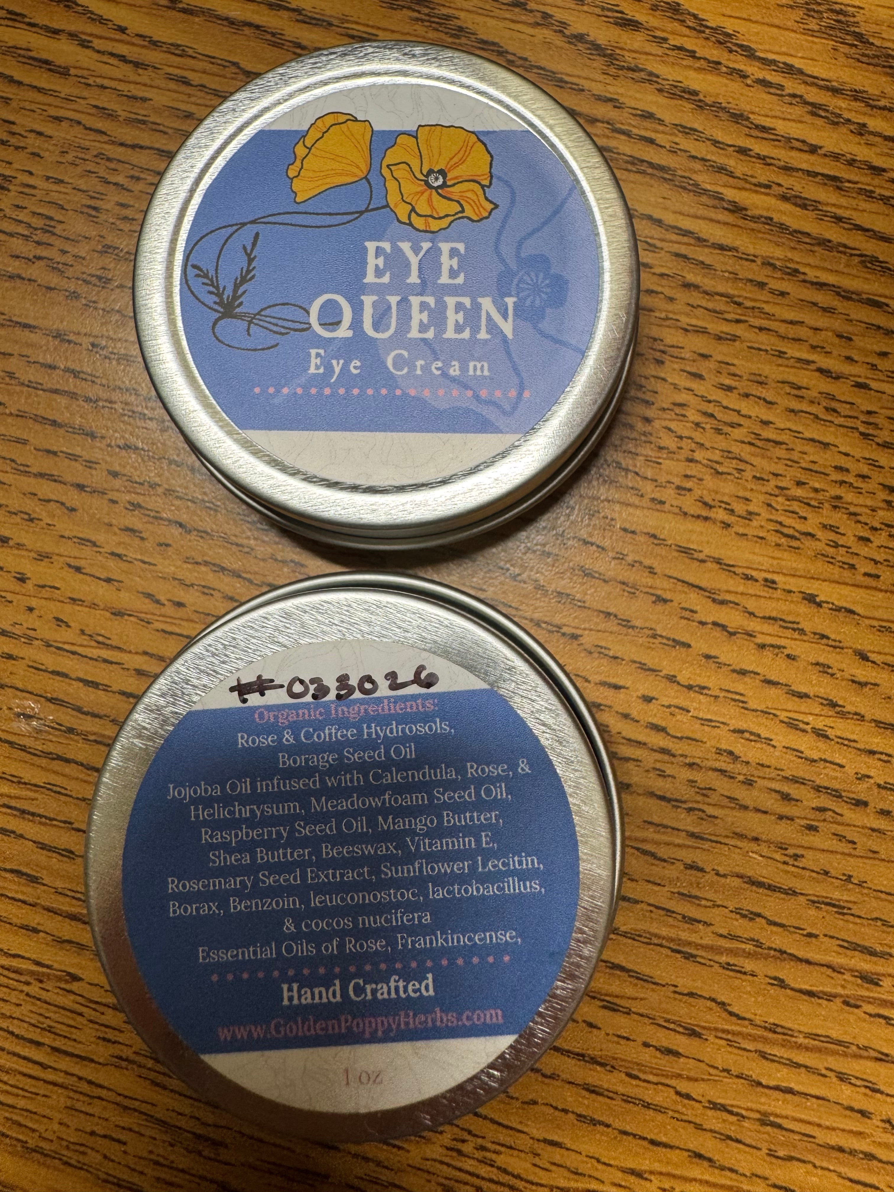 Eye Queen Handcrafted Eye Cream (1oz)