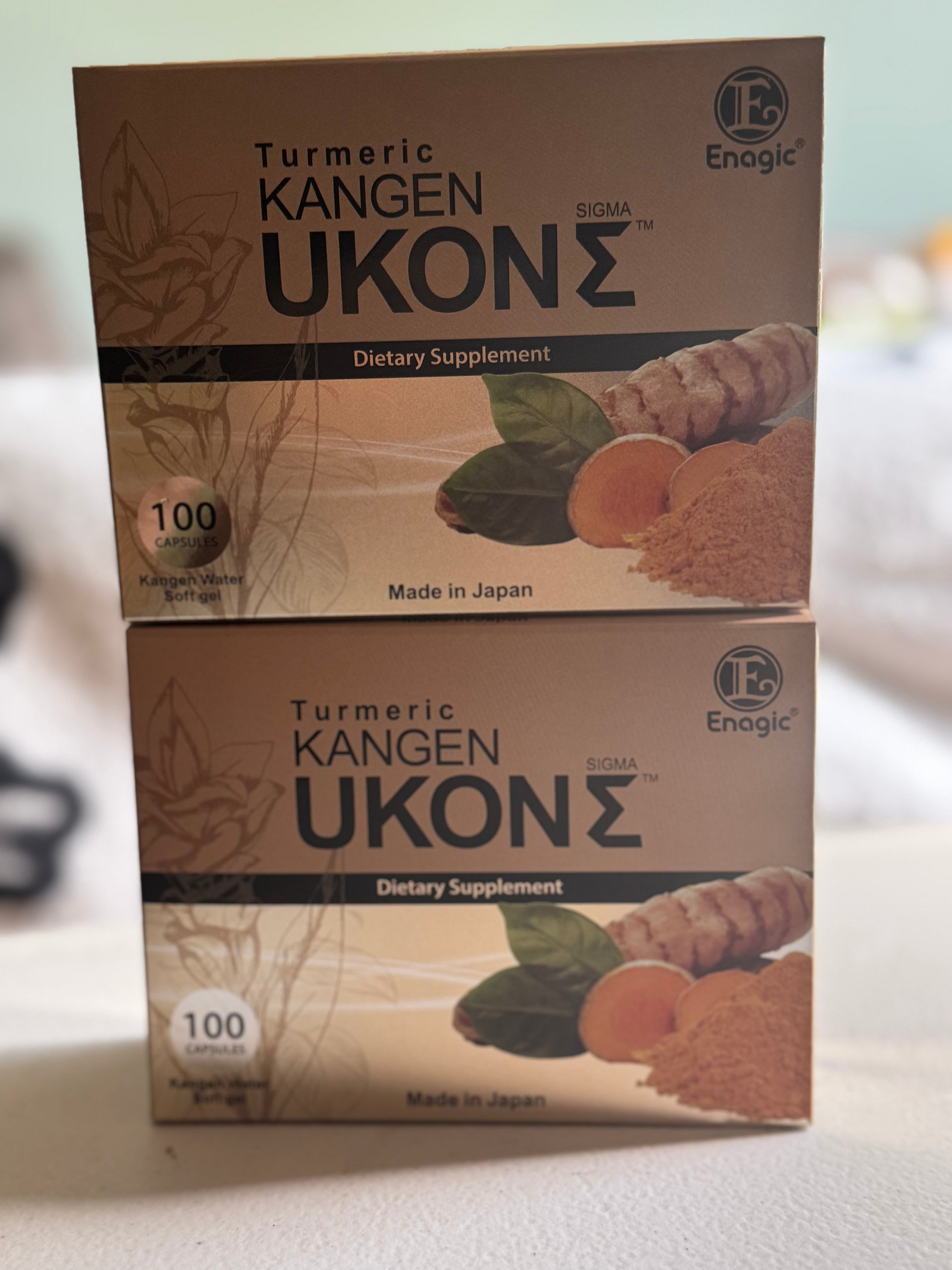 Enagic Turmeric Kangen Ukon Sigma Dietary Supplement (100 Capsules)